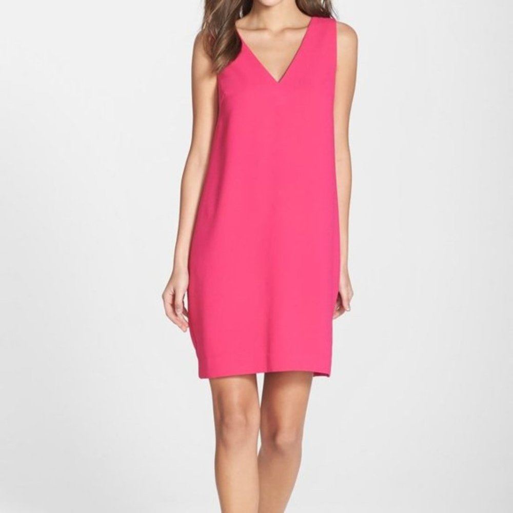Trina Turk Hot Pink Azure Shift Dress - Size 8